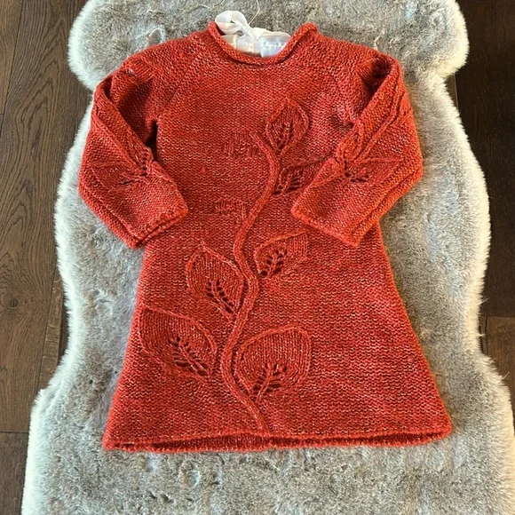 sachin and babi light blue dress Toddler Red Holiday Sweater Dress Size 4T NWT